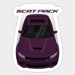 Dodge Charger Scat Pack Widebody - Hellraisin Purple Sticker